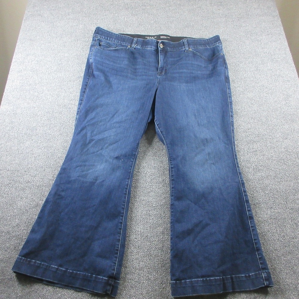 Torrid Bombshell Flare Jeans Womens 26S Blue Medium Wash Flared Stretch Denim